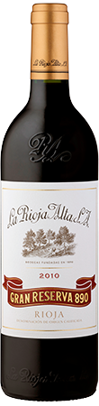 2010 La Rioja Alta S.A. Gran Reserva 890  0,75lt.