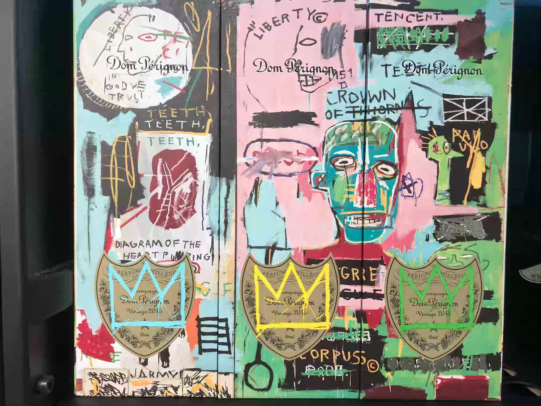 2015 Trio Dom Perignon Jean-Michel Basquiat Tribute Vintage Brut, Champagne, France 0,75lt x 3bt.