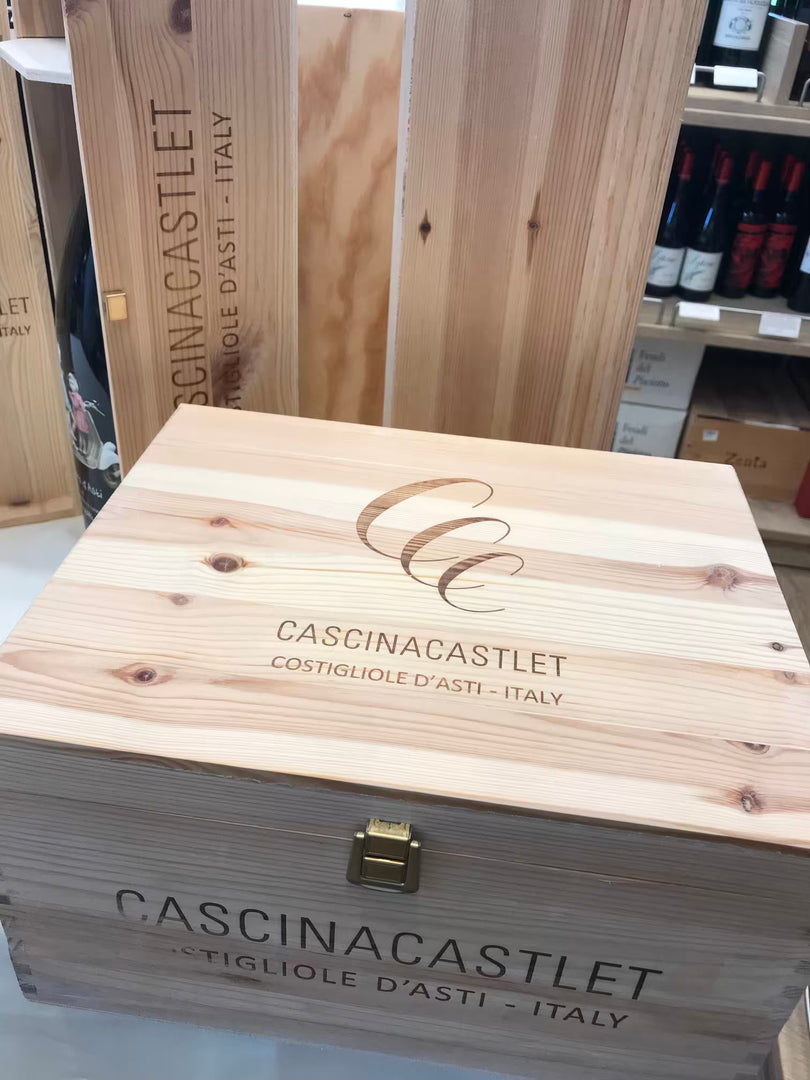 Cascina Castlet Barbera D'Asti Collection 6 Btl. Wooden Box 2 Passum 2 Litina 2 Policalpo